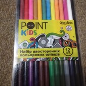 Карандаши двухсторонние цветные 12 шт.В лоте 2 набора