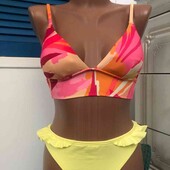 C&A брендовый новый купальник бикини верх топ + трусики размер XS евро 32/34