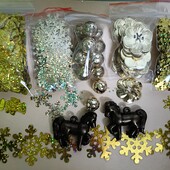 Набір сніжинок і наместин, 900шт