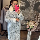 Пальто альпака батал на королевские формы