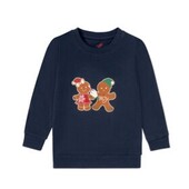 Кофта тонка синя,реглан Пряники світиться в темряві Lupilu 98/104