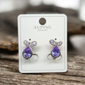Сережки 'Xuping' Фіаніт (Родій) 49872