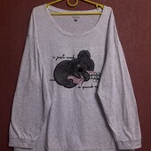 Женская трикотажная домашняя пижамная ко фта большого размера,отличного качества