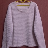 Женская флисовая домашняя пижамная кофта большого размера, отличного качества.