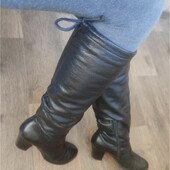 Жіночі шкіряні зимові чоботи Italia 37 р Davos gomma