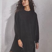 Трикотажное платье спортивного стиля, двунитка, esmara, р. 44/46 евро, наш 50-54, черное