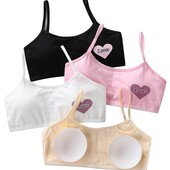 подростки, девочки, нижнее белье, подростковое хлопок, простой милый бюстгальтер