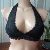 Чорний топ ліф бюстгальтер з мережива
