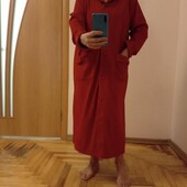 Тепленький классный халат с карманами, размер 14