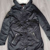 LHD куртка парка еврозима цвет темно/серый размер S M нюанс 