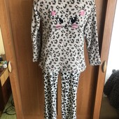 Пижама, комплект, 11-12 р 152 см. киця, Primark, в ідеалі