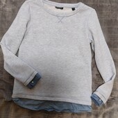 Молодіжна футболка з джинсовою вставкою, р. М