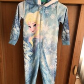 Человечек, кигуруми, пижама, принцесса Эльза. костюм. 6-7 р. 116-122 см, Disney