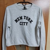 Молодіжна катонова футболка з довгим рукавом H&M, р. М