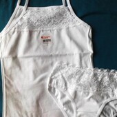 Бiлi мaйки для школи дiвчaчi. ТМ Donella Нове.