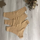 Эсмара! Бесшовные трусики танго лот 3шт, L 50/54 наш