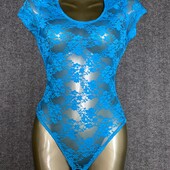 Яскравий блакитний боді
