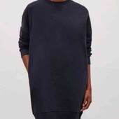 COS, темно-синя сукня худі