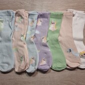 Лупілу! Трикотажні високі шкарпетки для дівчинки 23-26 розмір 7 пар! Лот 24