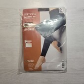 Есмара! Капронові жіночі термо лосини 36/38 євро, 90 ден, чорні! Лот 32