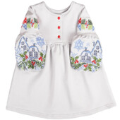 Сукня дитяча з вишивкою двонитка 80-140