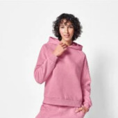 Арт.1361 жіноче худі толстовка рожева оверсайз esmara