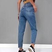 Фирменные джинсы мом,стопроцентный коттон Calliope