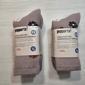 Пеппертс! Дуже теплі термо шкарпетки для дівчинки, в лоті 35-38 розмір, 2 пари! Лот 5