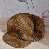 Тепла жіноча вельветова хуліганка, восьмиклинка, картуз вельвет