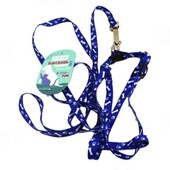 Повідець з шлейкою для котів, маленьких собак з принтом