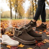 Стильні зручні автоледі,уггі з екозамші на хутрі)