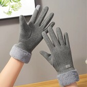 Рукавички жіночі сенсорні зимові колір сірий