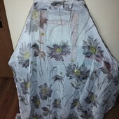 Коротка тюль на кухню, без нюансів.