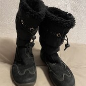 Сапожки 34р натуральна замша міцні та зручні