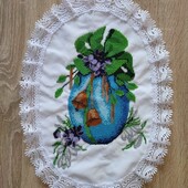Накидка рушник великодній на кошик, хендмейд. Ручна робота бісер
