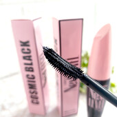 Подовжуюча чорна туш для вій Next Level. Силіконова щіточка для розділення та подовження.