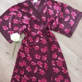 Secret Treasure домашній атласний халат квітковий принт M розмір