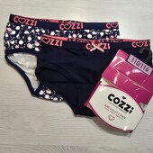 Cozzi! Трикотажні труси для дівчинки, сліпи для дівчинки 110/116, в лоті 2 шт! Лот 32