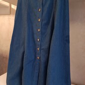 Jko denims Бавовняна джинсова міді спідниця р.л