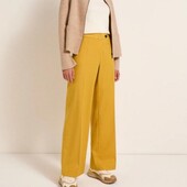 Lanius шафранові брендові брюки з суміші вовни р.40