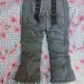 Теплющі нові штани зимові.з підтяжками