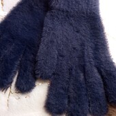 Теплые женские перчатки альпака