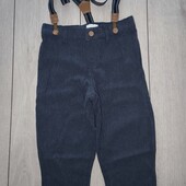 Стильні брюки з підтяжками Primark, 1,5-2р / 92см