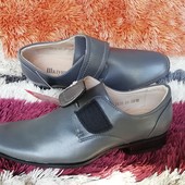 Туфли детские подростковые Шалунишка (Shalunishka) на липучке 34 р-24,5 см