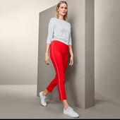 Жіночі брюки з декоративною полосою довжини 7/8, Tchibo(Німеччина), розмір наш: 42-44 (36/38 евро)