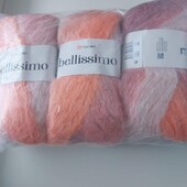 Пряжа с мохером. Один лот- 3 мотка по 150грам.