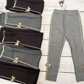 Теплі якісні лосини у рубчик на хутрі не кошлатяться