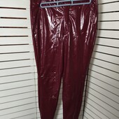 Boux Avenue uk10 вишневі лаковані легінси