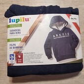 Лупилу! Утепленный худи для мальчика, кофта с капюшоном! 86/92! Лот 3