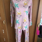 Пижама, 100% коттон, комплект, размер, костюм, 14-15 p 164 см. Marks&Spencer. в ідеалі